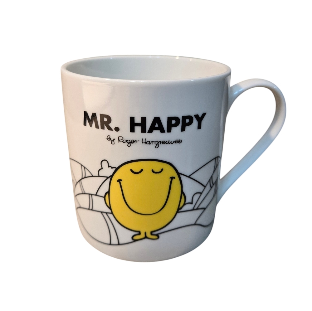 Mr. Happy Mug by - White and Yellow